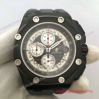 Fake Audemars Piguet Royal Oak Offshore Michael Schumacher Watch Grey Rubber 072901